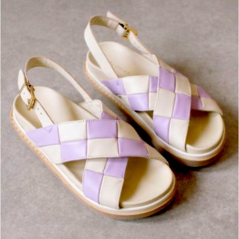 ALOHAS Marshmallow Scacchi Ivory Mauve Size 36